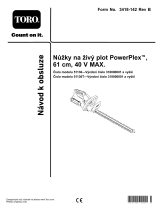 Toro PowerPlex 61cm 40V MAX Hedge Trimmer Používateľská príručka