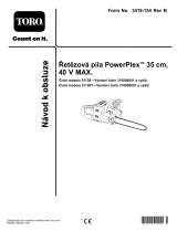 Toro PowerPlex 35cm 40V MAX Chainsaw Používateľská príručka