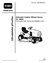 Toro XL 380H Lawn Tractor Používateľská príručka