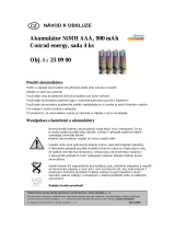 Conrad energy HR03 AAA battery (rechargeable) NiMH 900 mAh 1.2 V 4 pc(s) Návod na používanie