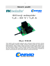 Conrad Components 1.2 - 30Vdc Variable Power Supply Board PCB Assembly kit Dátový hárok