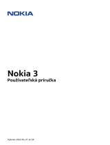Nokia 3 Užívateľská príručka