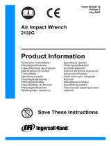 Ingersoll Rand 2132G Užívateľská príručka