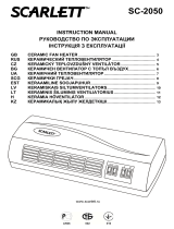 Scarlett SC-2050 Používateľská príručka