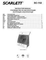 Scarlett SC-152 Používateľská príručka