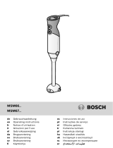 Bosch MSM671X1 Používateľská príručka