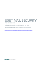 ESET Mail Security for IBM Domino Návod na obsluhu