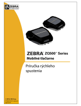 Zebra ZQ500 Stručná príručka spustenia