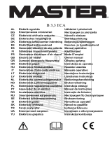 Master B 3,3 ECA Návod na obsluhu