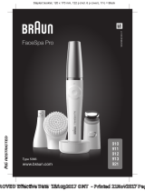 Braun 910, 911, 912, 913, 921, FaceSpa Pro Používateľská príručka