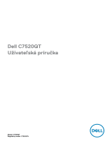 Dell C7520QT Užívateľská príručka