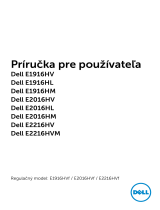 Dell E1916HM Užívateľská príručka