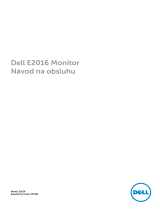 Dell E2016 Užívateľská príručka