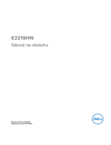 Dell E2219HN Užívateľská príručka