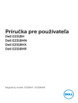 Dell E2318HN Užívateľská príručka