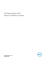 Dell Edge Gateway 3000 Series Užívateľská príručka