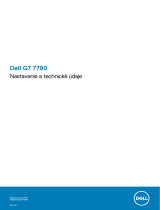 Dell G7 17 7790 Stručná príručka spustenia