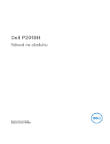Dell P2018H Užívateľská príručka