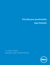 Dell P2314H Užívateľská príručka