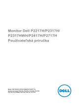 Dell P2317H Užívateľská príručka