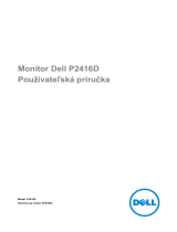 Dell P2416D Užívateľská príručka