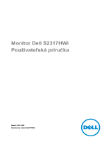 Dell S2317HWI Užívateľská príručka