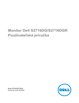 Dell S2716DG Užívateľská príručka