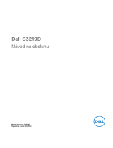 Dell S3219D Užívateľská príručka