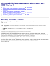 Dell Wireless 1515 Wireless-N WLAN Card Užívateľská príručka