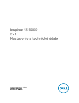 Dell Inspiron 13 5368 2-in-1 Stručná príručka spustenia