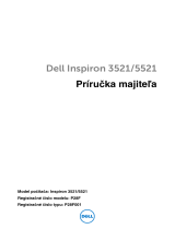 Dell Inspiron 15R 5521 Návod na obsluhu