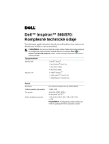 Dell Inspiron 560 Užívateľská príručka
