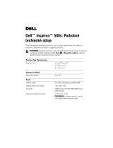 Dell Inspiron 580S Užívateľská príručka
