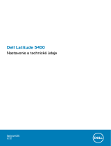 Dell Latitude 5400 Návod na obsluhu