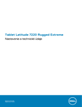 Dell Latitude 7220 Rugged Extreme Návod na obsluhu