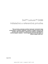 Dell Latitude E4300 Stručná príručka spustenia