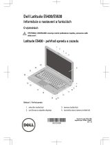 Dell Latitude E5530 Stručná príručka spustenia