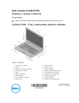 Dell Latitude E5540 Užívateľská príručka