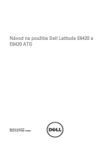 Dell Latitude E6420 Návod na obsluhu