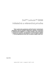 Dell Latitude E6500 Stručná príručka spustenia