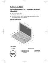 Dell Latitude E6540 Stručná príručka spustenia