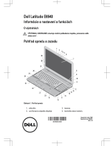 Dell Latitude E6540 Stručná príručka spustenia