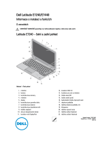 Dell Latitude E7440 Stručná príručka spustenia