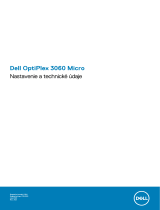 Dell OptiPlex 3060 Používateľská príručka