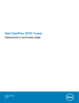 Dell OptiPlex 3070 Návod na obsluhu