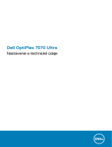 Dell OptiPlex 7070 Ultra Návod na obsluhu