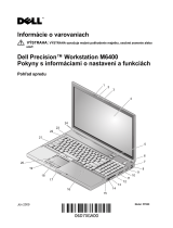 Dell Precision M6400 Stručná príručka spustenia