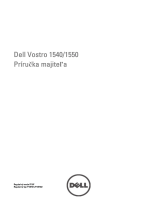 Dell Vostro 1550 Používateľská príručka