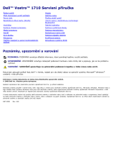 Dell Vostro 1710 Používateľská príručka