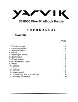 Yarvik Flow 6” E-Reader Používateľská príručka